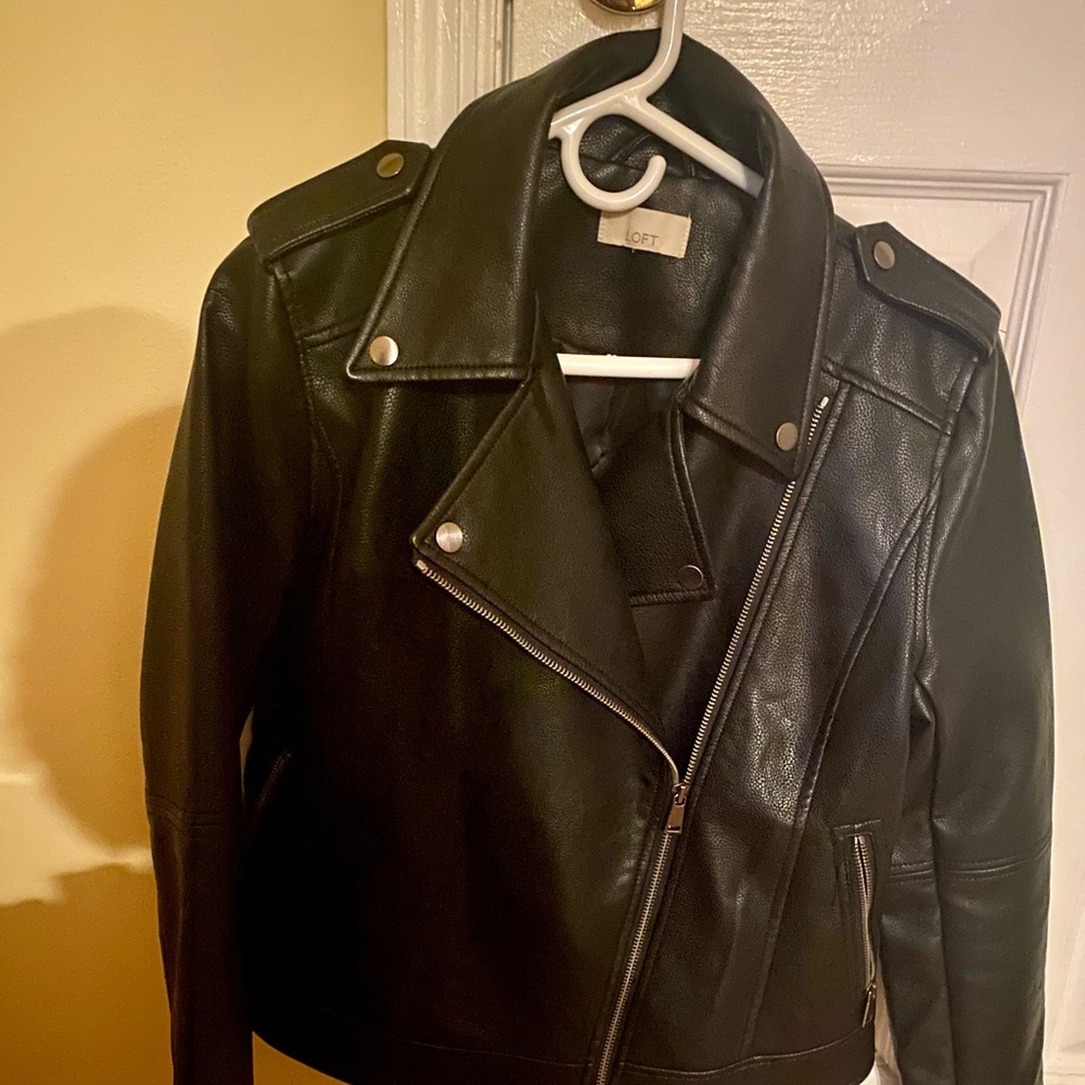 Loft Faux Leather Moto Jacket